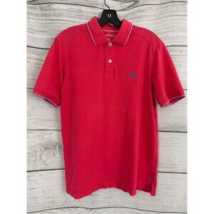 Mens Tommy Bahama Island Modern Fit Red Polo Shirt Size S